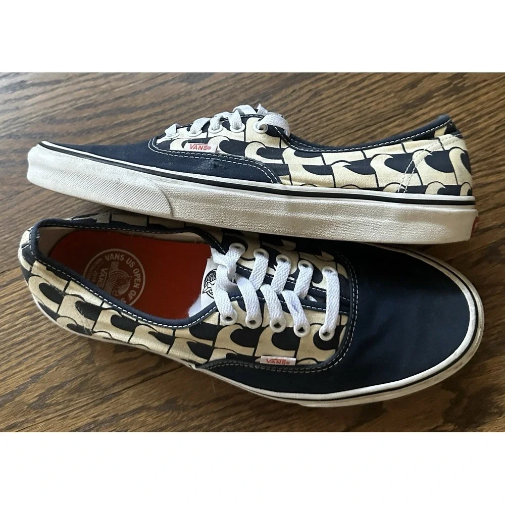 Vans Authentic US Open of Surfing 2018 Navy Waves Sneaker Mens 11 Low Top